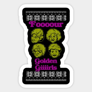 Four Golden Girls Sticker